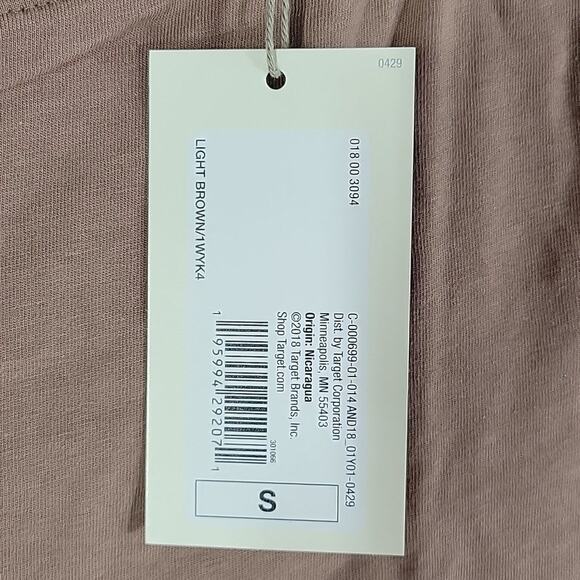 A New Day Lightweight Short Sleeve Tee, 3 Pack, Light Brown, Sz S, NWT - Picture 7 of 7